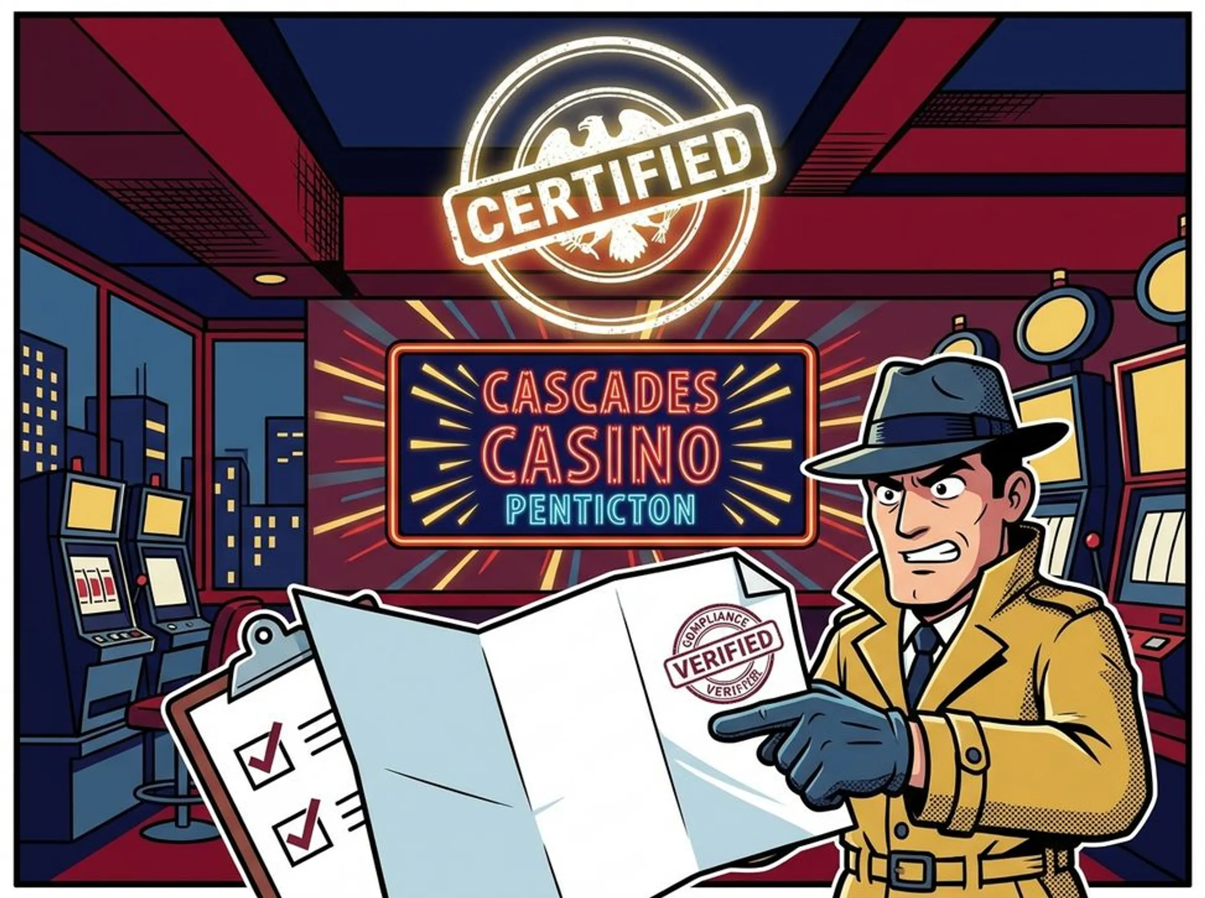 regulatory status and licensing information (Cascades Casino Penticton)